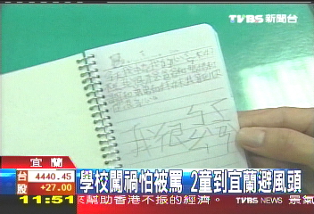 學校闖禍怕被罵 2童到宜蘭避風頭