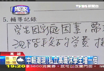 〈獨家〉中輟潮現! 私立高職休學生增一倍