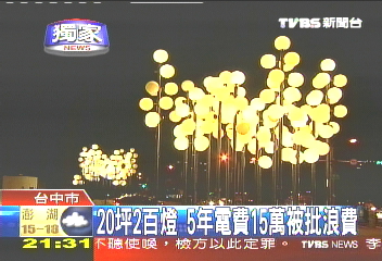 〈獨家〉20坪2百燈 5年電費15萬被批浪費