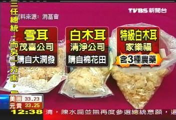 消基會抽樣白木耳 100%含農藥