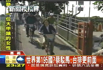 世界第195國? 蔡駁馬:台排更前面