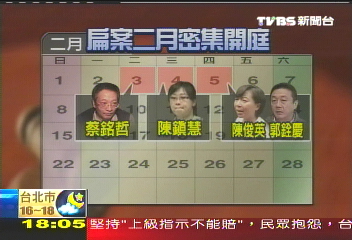 地院審扁案　2月3日起週週有庭期