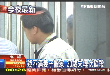 疑不滿妻子搬家　30歲夫埋伏砍殺