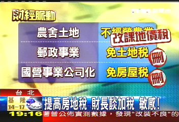 敏感！提高房地稅　財長談加稅