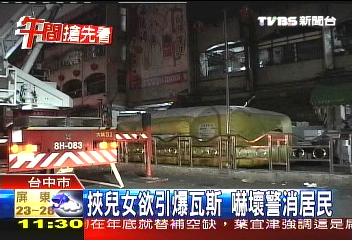 挾兒女欲引爆瓦斯　嚇壞警消居民