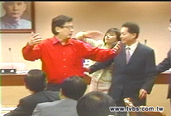 議瑩巴掌／擦槍走火！　藍綠立委爆扭打衝突