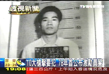 10大槍擊要犯 78年首公布激勵員警