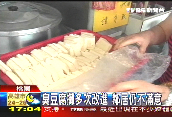 鄰嫌「臭」豆腐　老闆罵人挨告