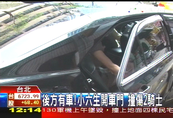 開車門撞機車騎士 小六女童挨告
