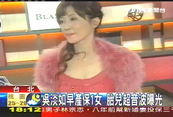 吳淡如早產保1女　胎兒超音波曝光