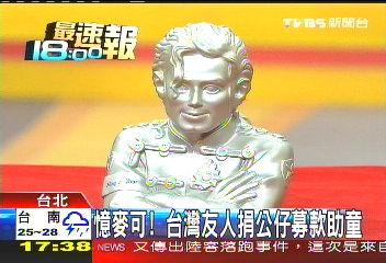 憶麥可! 台灣友人捐公仔募款助童