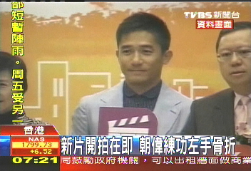 新片開拍在即 梁朝偉練功左手骨折