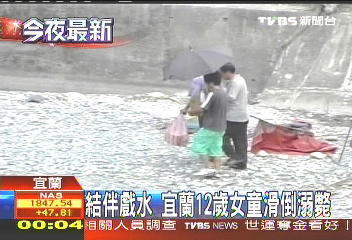 結伴戲水 宜蘭12歲女童滑倒溺斃