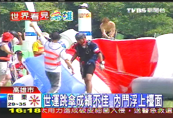 世運跳傘成績不佳 內鬥浮上檯面