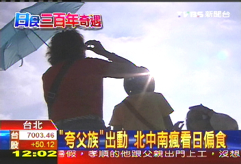 「夸父族」出動　北中南瘋看日偏食