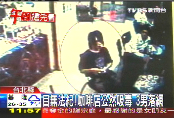 目無法紀！咖啡店公然吸毒　3男落網