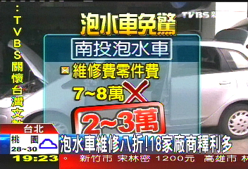 泡水車維修8折！　18家廠商釋利多