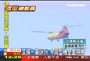 UH1H失事 20架同型機停飛特檢