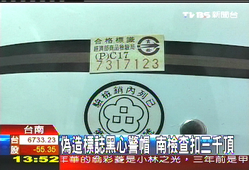 偽造標誌黑心警帽　南檢查扣3千頂