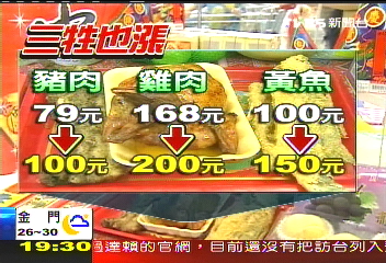 普渡三牲貴100! 土雞一隻漲70元