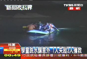 學童跳水釀意外　1人失蹤3人獲救