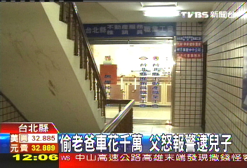 偷老爸車花千萬　父怒報警逮兒子