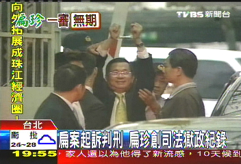 扁案起訴判刑　扁珍創司法獄政紀錄