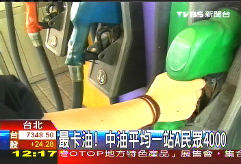 最卡油！　中油平均一站A民眾4000