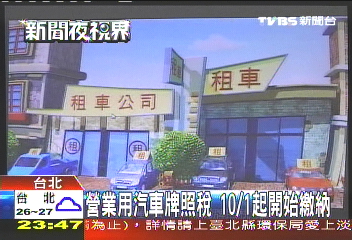 營業用汽車牌照稅　10/1起開始繳納