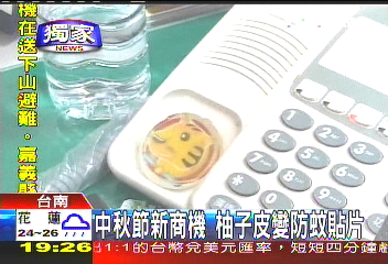 〈獨家〉中秋節新商機 柚子皮變防蚊貼片