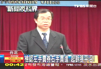 檢認左手賣券右手買進 起訴張平沼!