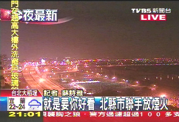 〈快訊〉倒數迎花博 台北大稻埕煙火節