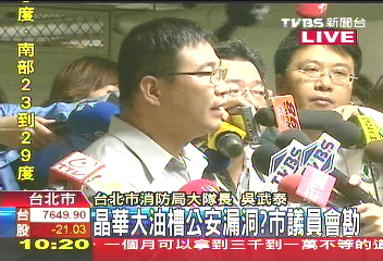 住在9萬公升重油上 晶華公安危機