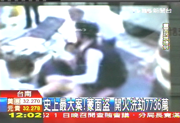 巨額搶案! 蒙面盜開火洗劫7736萬
