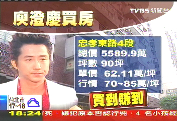 5千萬買王又曾房 庾澄慶「低價」添屋