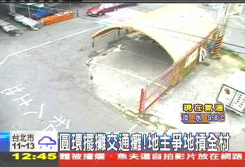 圓環擺攤交通癱！　地主爭地摃全村
