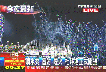 〈快訊〉全球20億人同步看　杜拜塔午夜啟用