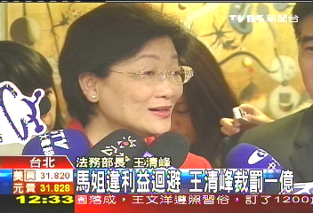 馬姐違利益迴避 王清峰裁罰1億