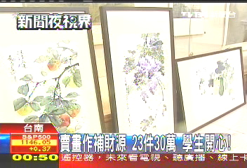 賣畫作補財源！23件30萬　學生開心
