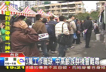 3萬工作職缺 中高齡族群機會難尋