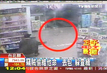 竊賊偷維他命 「丟包」躲查緝