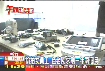 偷拍女員工 色老闆求刑1年2個月