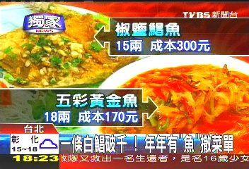 〈獨家〉一條白鯧破千! 年年有「魚」撤菜單