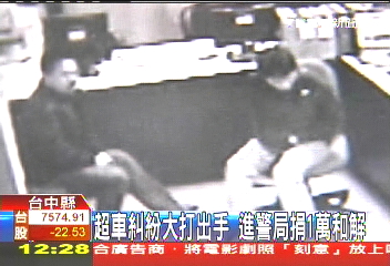 超車糾紛大打出手　進警局捐1萬和解