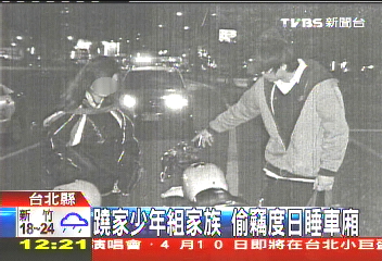 蹺家少年組家族　偷竊度日睡車廂