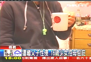 遭繼父子性侵　16歲少女控母包庇