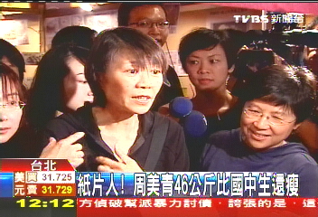 紙片人！　周美青46公斤比國中生還瘦