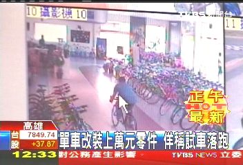 單車改裝上萬元零件　佯稱試車落跑