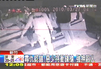 尋仇認錯! 惡少持衝鋒槍強押毆人