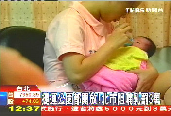 捷運、公園都開放! 北市阻哺乳罰3萬